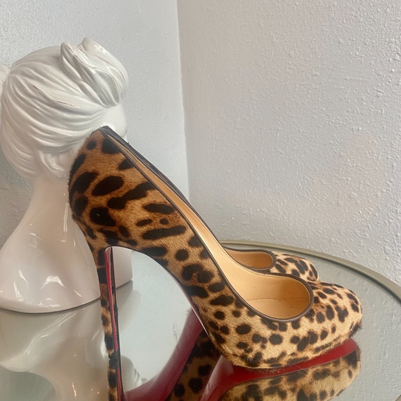 Christian Louboutin Leopard Print Heels - Picture 5 of 9